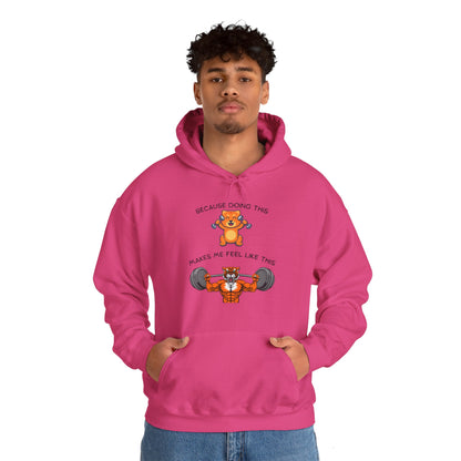 Tiger kitty got GAINS Unisex Heavy Blend™ Hooded Sweatshirt