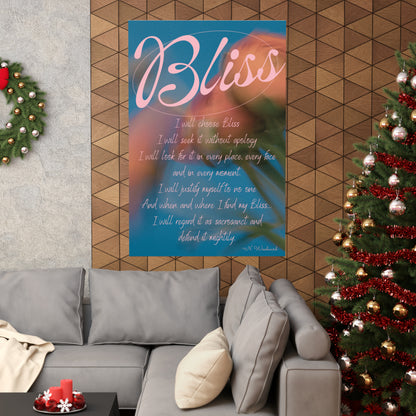 Bliss Matte Vertical Posters