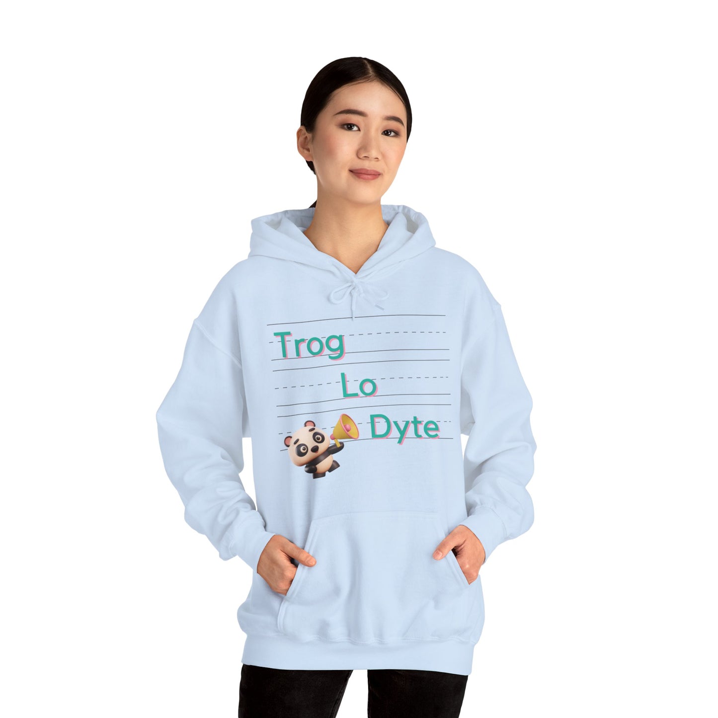 Just sound it out - TROG LO DYTE Unisex Heavy Blend™ Hooded Sweatshirt