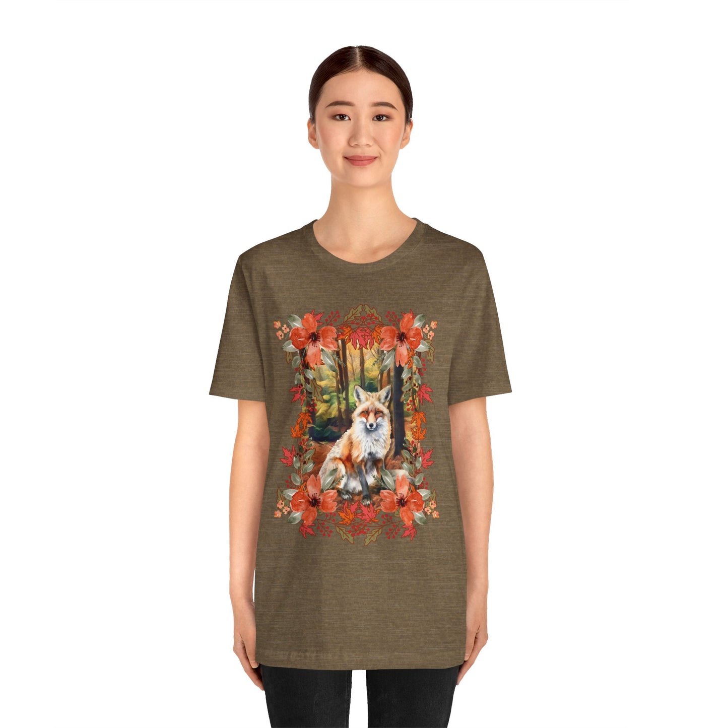 Autumn Fox Unisex Jersey Short Sleeve Tee