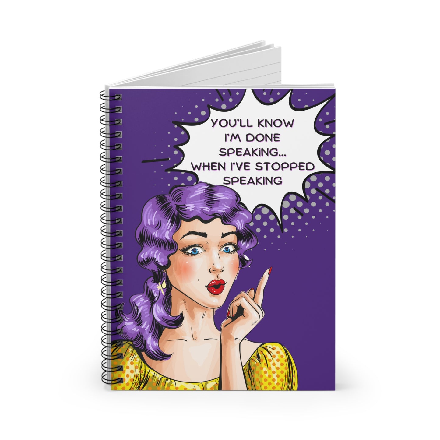 Snarky Ladies # 1 Spiral Notebook - Ruled Line