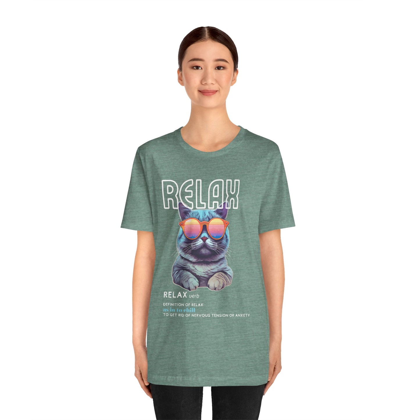 Kitty Says Relax Unisex Jersey Short Sleeve Tee