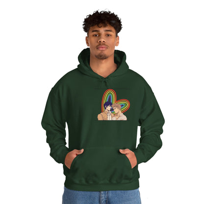 Anime Boy Love Pride Unisex Heavy Blend™ Hooded Sweatshirt