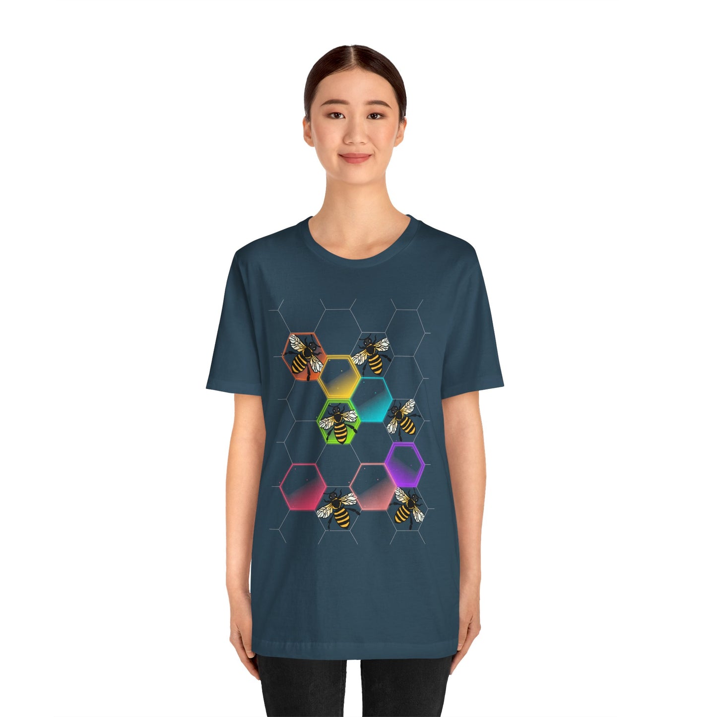 Disco Bees Unisex Jersey Short Sleeve Tee