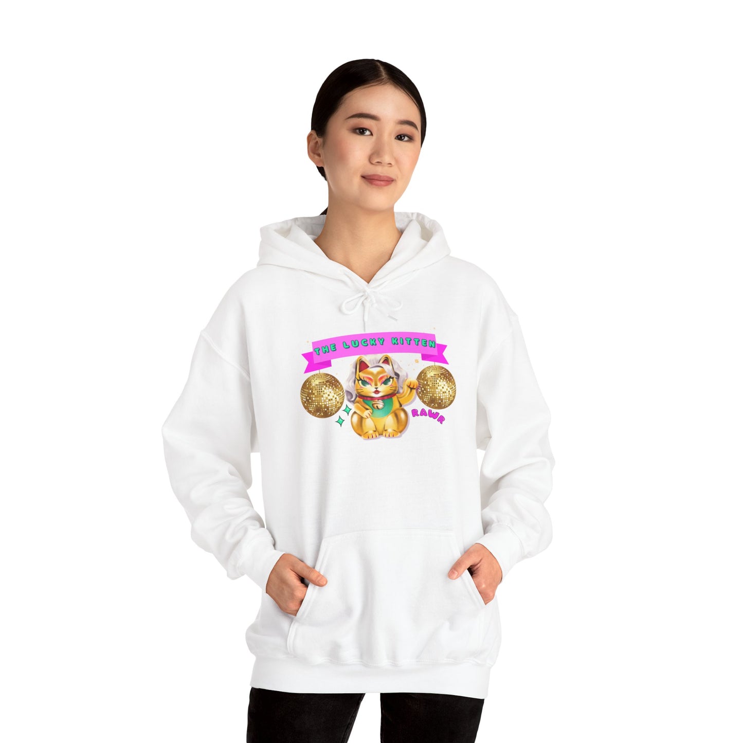 The Lucky Kitten Unisex Heavy Blend™ Hooded Sweatshirt