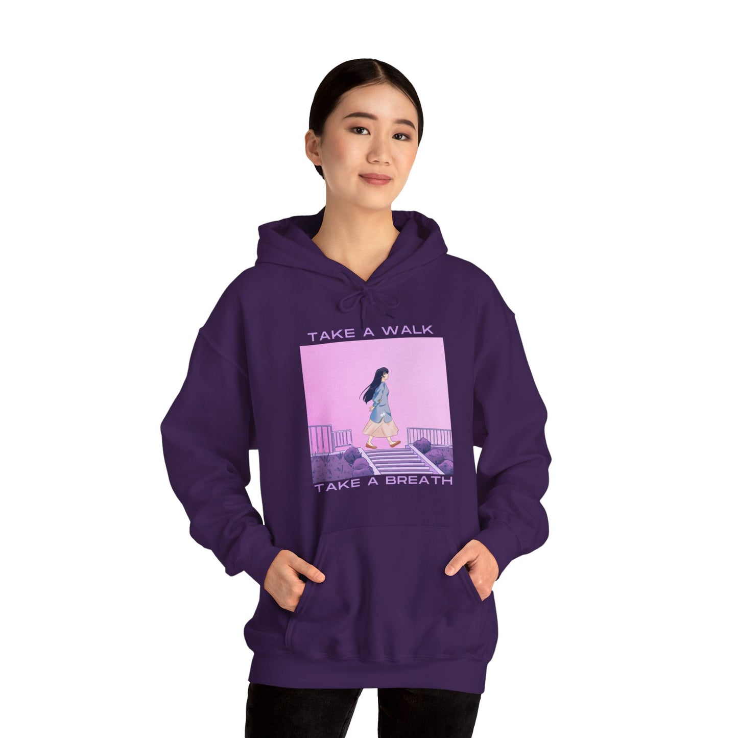 Take A Walk, Take A Breath Unisex Heavy Blend™ Hooded Sweatshirt