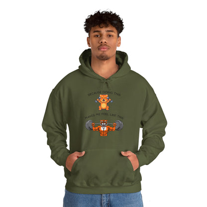 Tiger kitty got GAINS Unisex Heavy Blend™ Hooded Sweatshirt