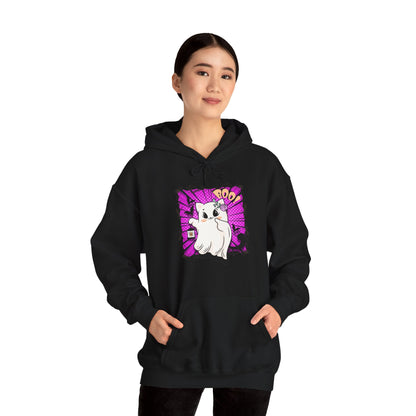 Boo Kitty Unisex Heavy Blend™ Hooded Sweatshirt