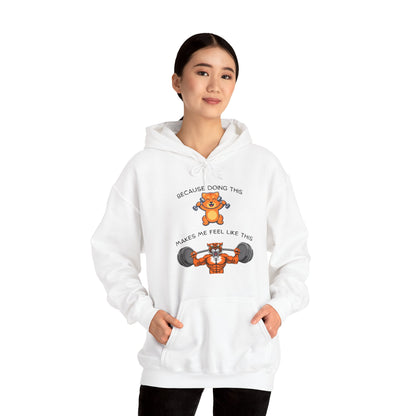 Tiger kitty got GAINS Unisex Heavy Blend™ Hooded Sweatshirt