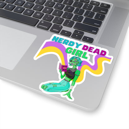 Nerdy Dead Girl Kiss-Cut Stickers