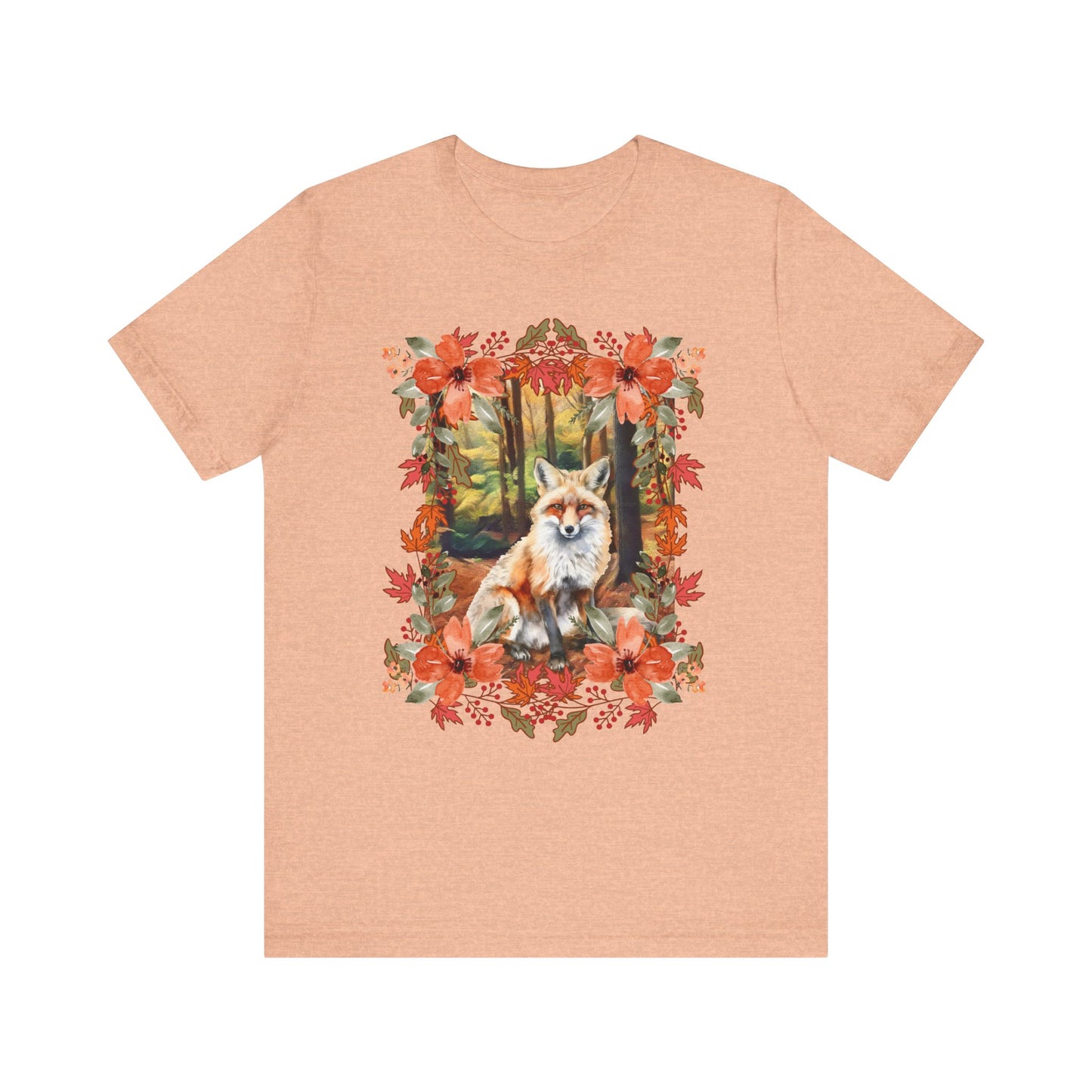 Autumn Fox Unisex Jersey Short Sleeve Tee