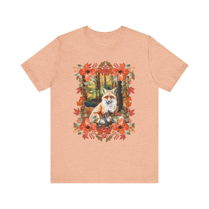 Autumn Fox Unisex Jersey Short Sleeve Tee