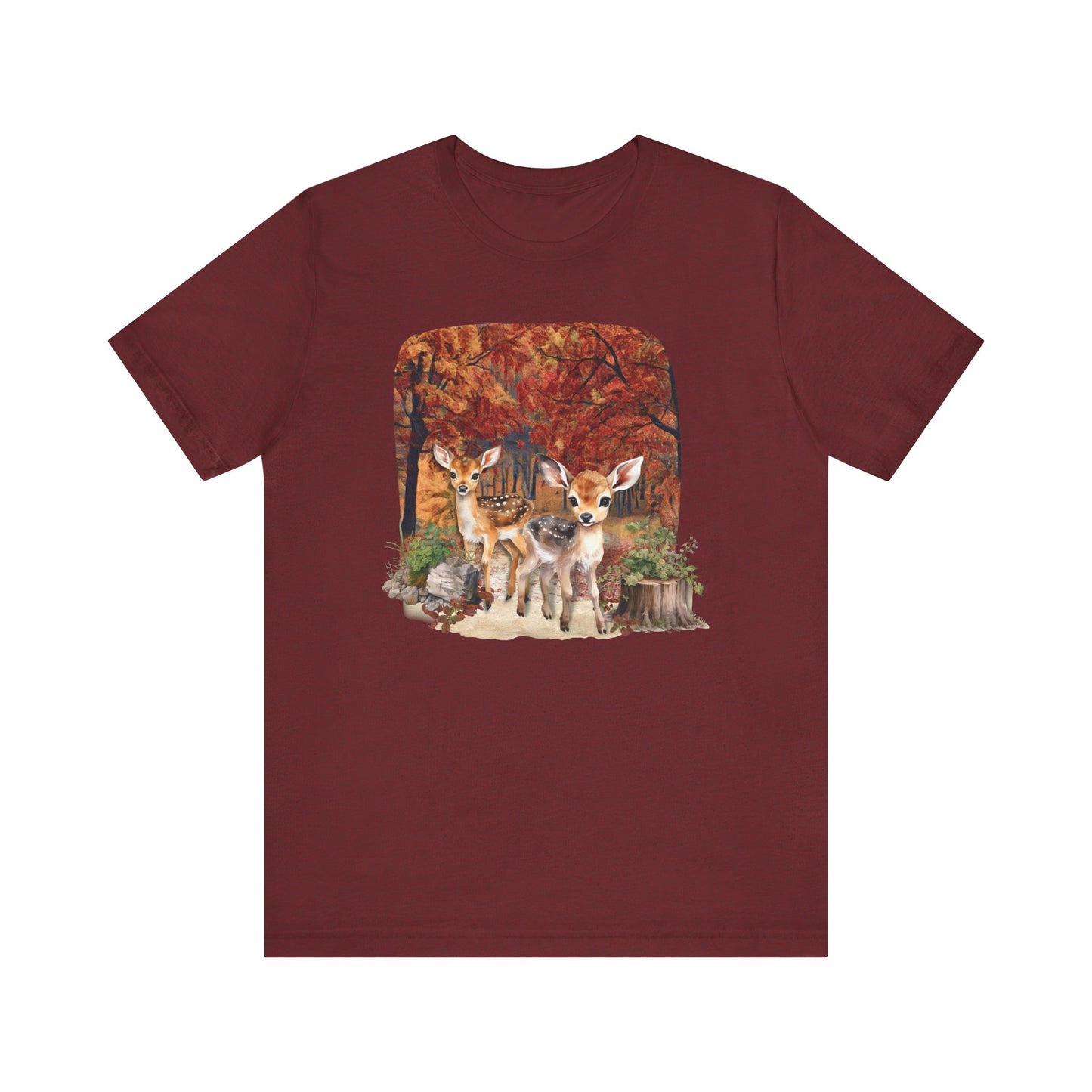 Autumn Fawns Unisex Jersey Short Sleeve Tee