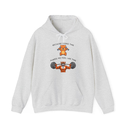 Tiger kitty got GAINS Unisex Heavy Blend™ Hooded Sweatshirt