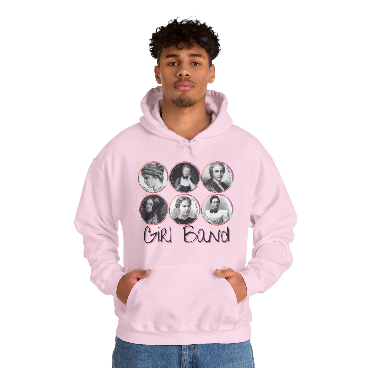 Girl Band - Famous Female Scientists Unisex Heavy Blend™ Hooded Sweatshirt