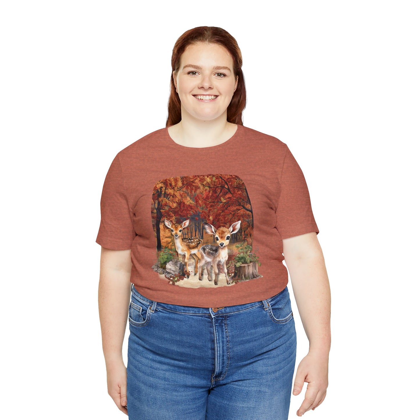 Autumn Fawns Unisex Jersey Short Sleeve Tee