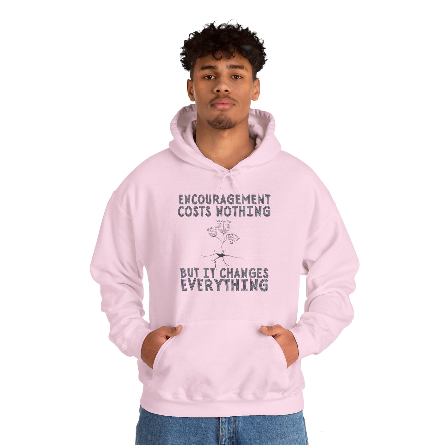 Encouragement Costs Nothing, But It Changes Everything Unisex Heavy Blend™ Hooded Sweatshirt