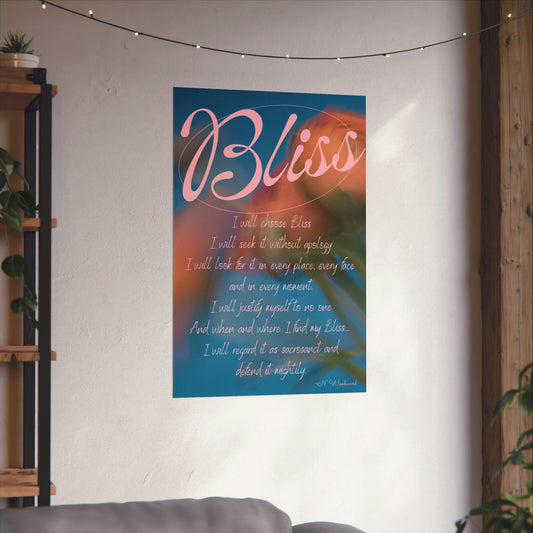 Bliss Matte Vertical Posters