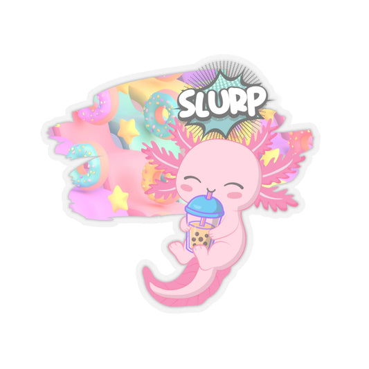 Slurpy Axolotl Kiss-Cut Stickers