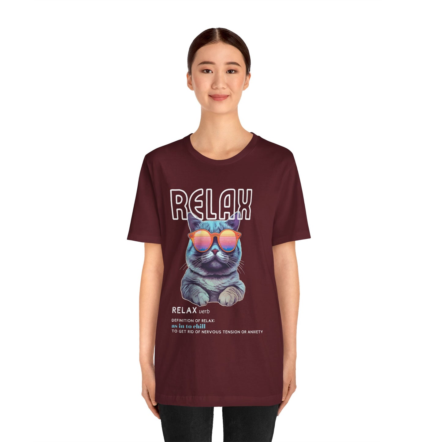 Kitty Says Relax Unisex Jersey Short Sleeve Tee