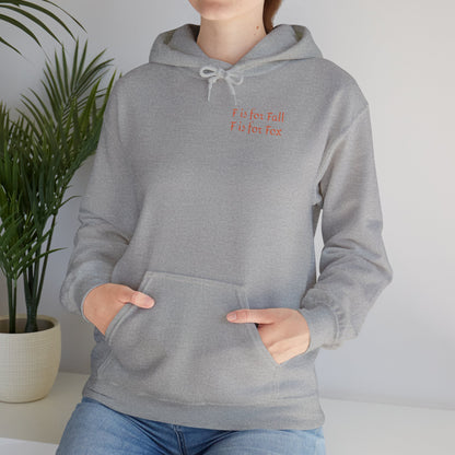 F is for Fall, F is for Fox  Unisex Heavy Blend™ Hooded Sweatshirt