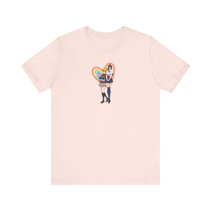 Anime Girl Love Unisex Jersey Short Sleeve Tee