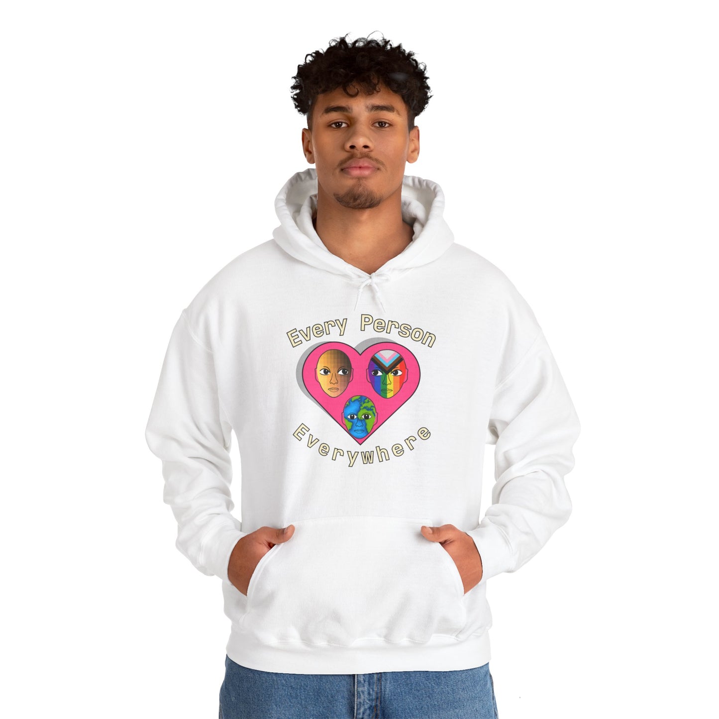 Every Person, Everywhere! Unisex Heavy Blend™ Hooded Sweatshirt