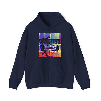 Sythwave A Coffee & A Swing Unisex Heavy Blend™ Hooded Sweatshirt