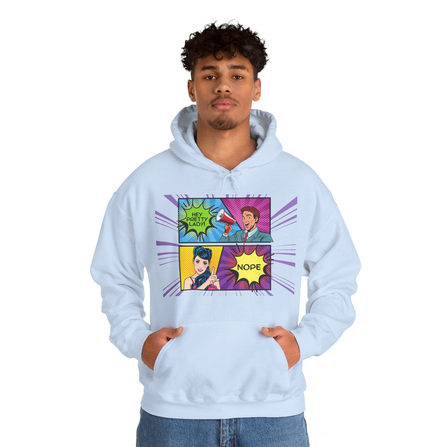 Nope 1 - Pop Art Unisex Heavy Blend™ Hooded Sweatshirt