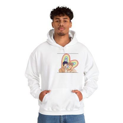 Anime Boy Love Pride Unisex Heavy Blend™ Hooded Sweatshirt