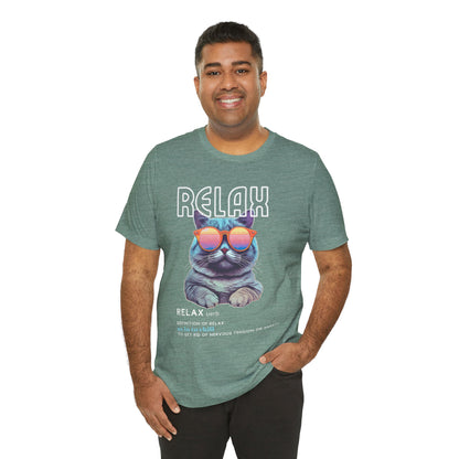 Kitty Says Relax Unisex Jersey Short Sleeve Tee