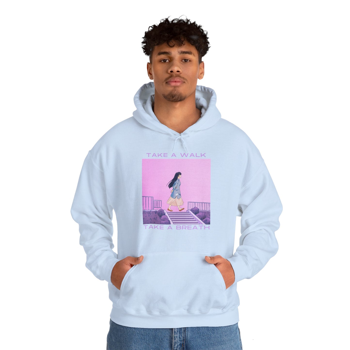 Take A Walk, Take A Breath Unisex Heavy Blend™ Hooded Sweatshirt