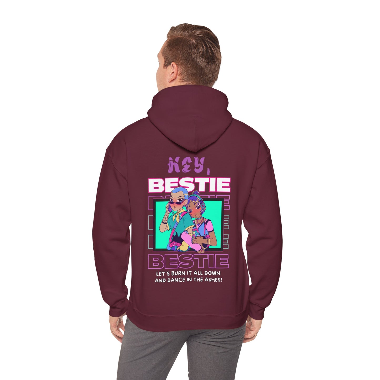 Hey, Bestie...Unisex Heavy Blend™ Hooded Sweatshirt