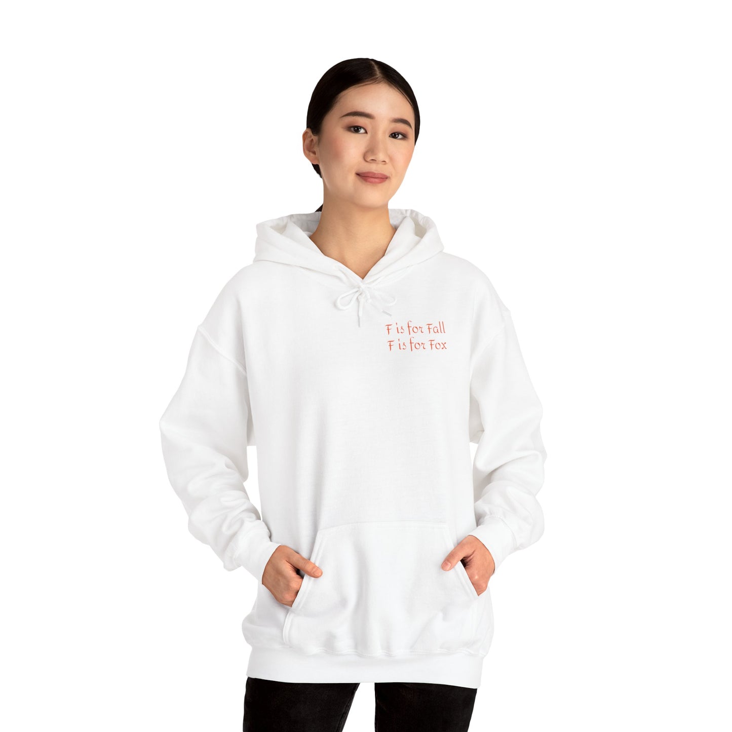 F is for Fall, F is for Fox  Unisex Heavy Blend™ Hooded Sweatshirt