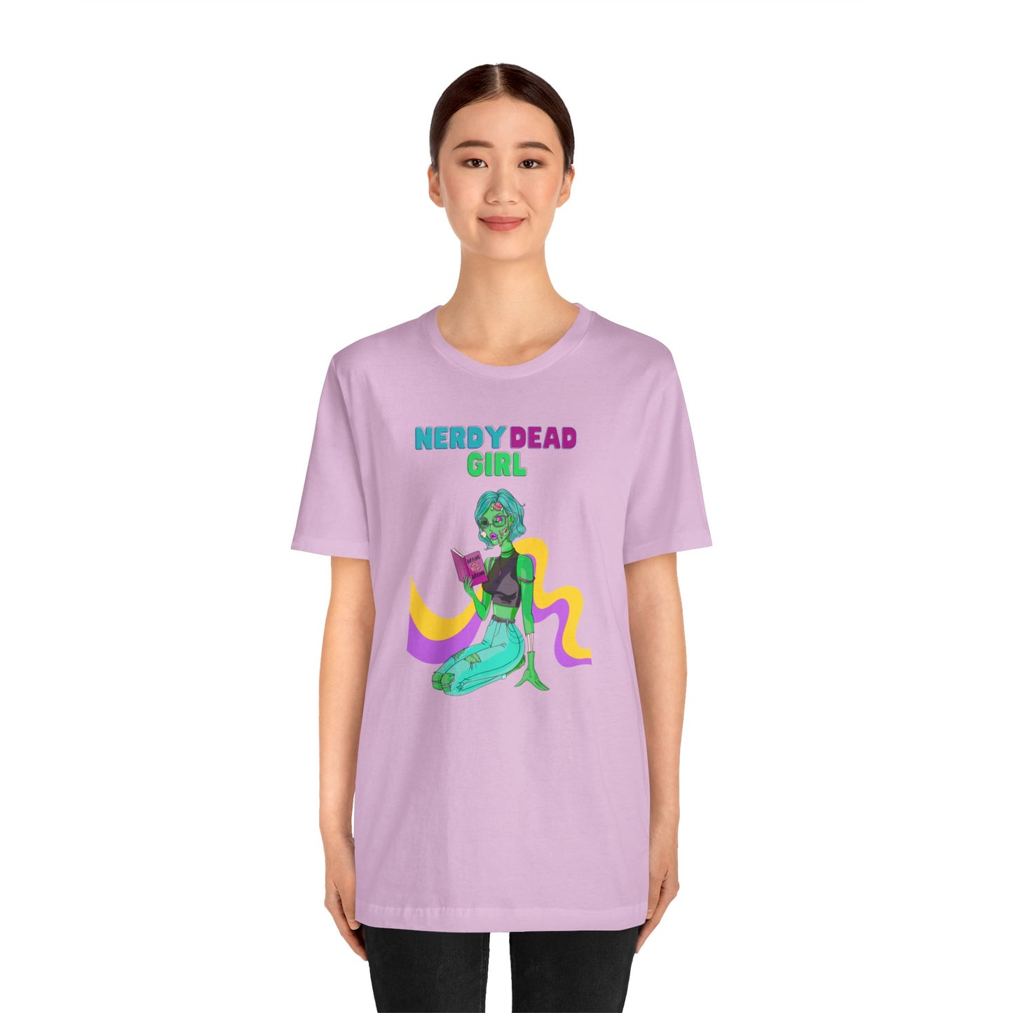 Nerdy Dead Girl Unisex Jersey Short Sleeve Tee