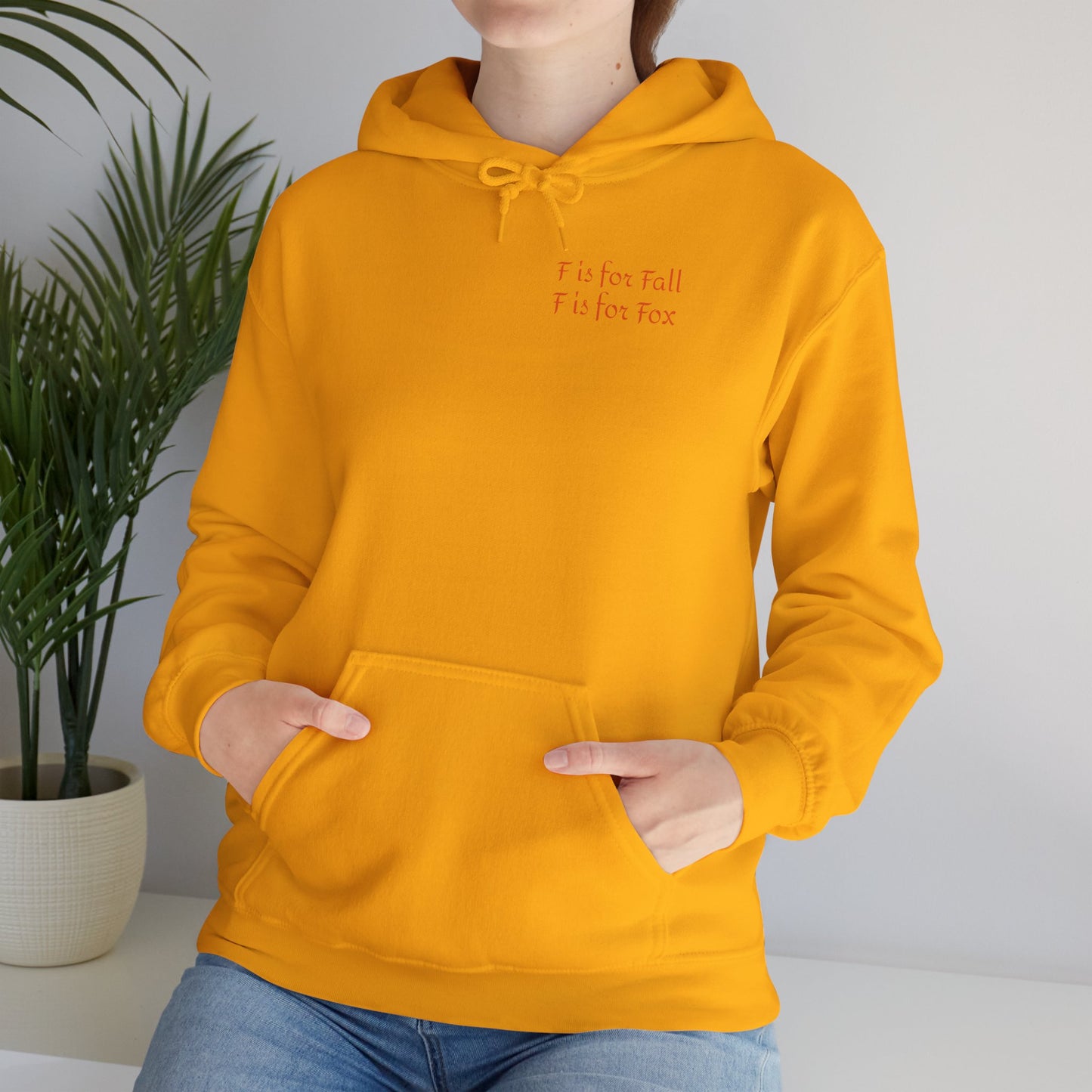 F is for Fall, F is for Fox  Unisex Heavy Blend™ Hooded Sweatshirt