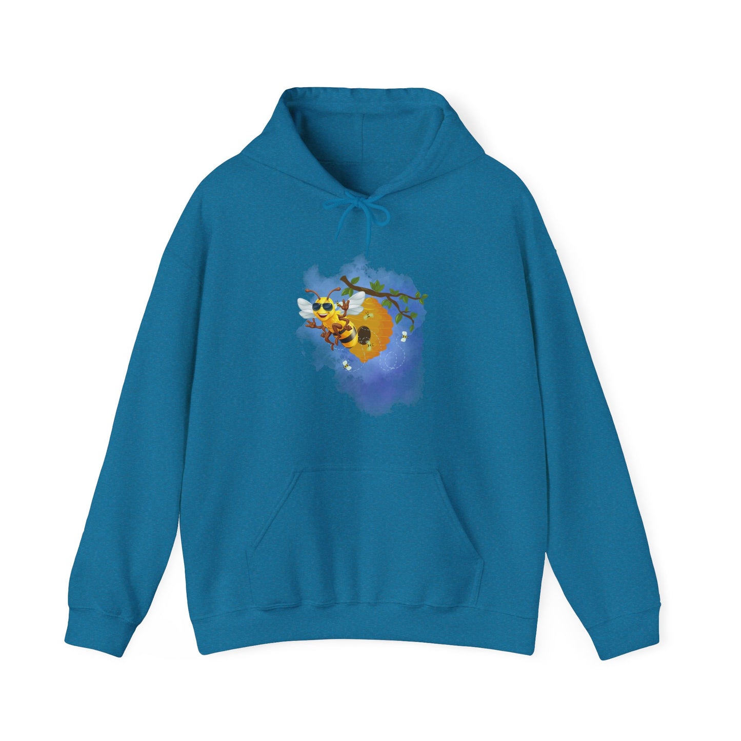 Super Cool Bee, Bro Unisex Heavy Blend™ Hooded Sweatshirt