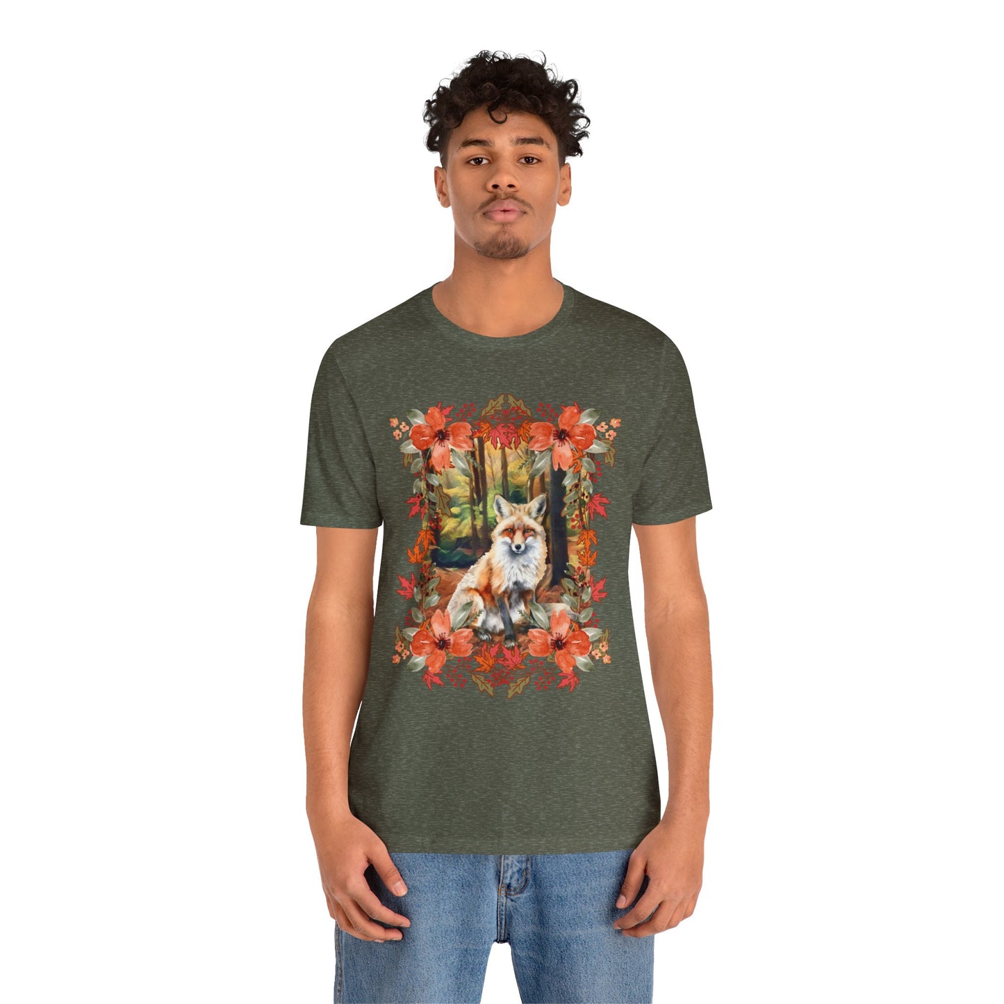 Autumn Fox Unisex Jersey Short Sleeve Tee