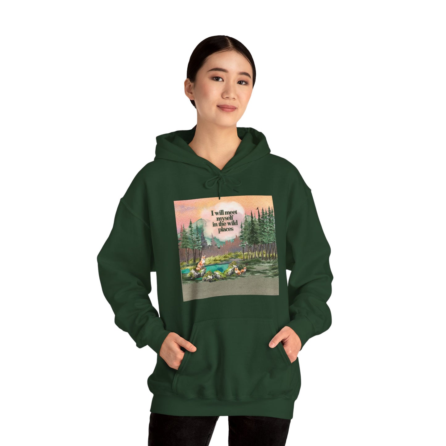 I Will Meet Myself in the Wild Places - Color Unisex Heavy Blend™ Hooded Sweatshirt