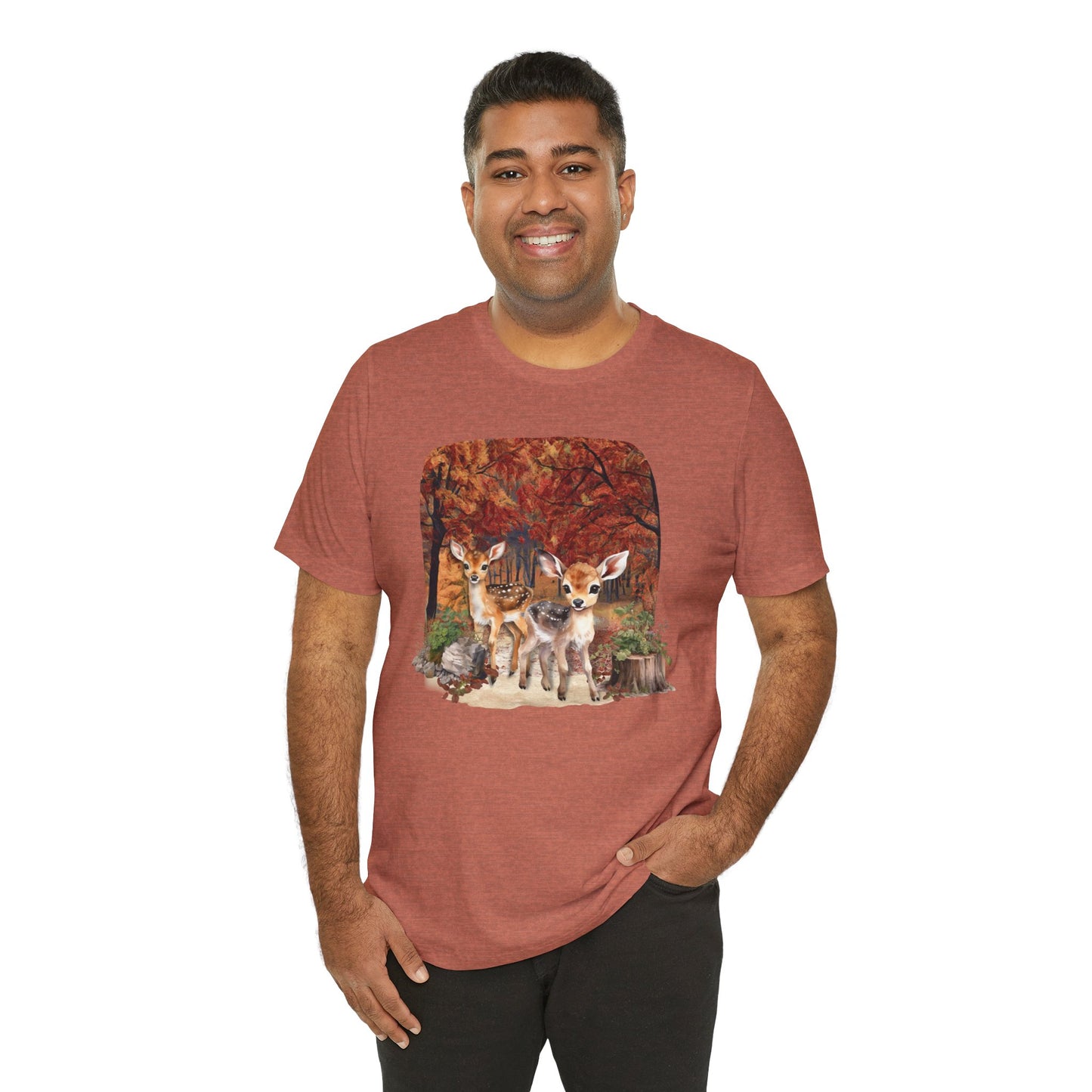 Autumn Fawns Unisex Jersey Short Sleeve Tee