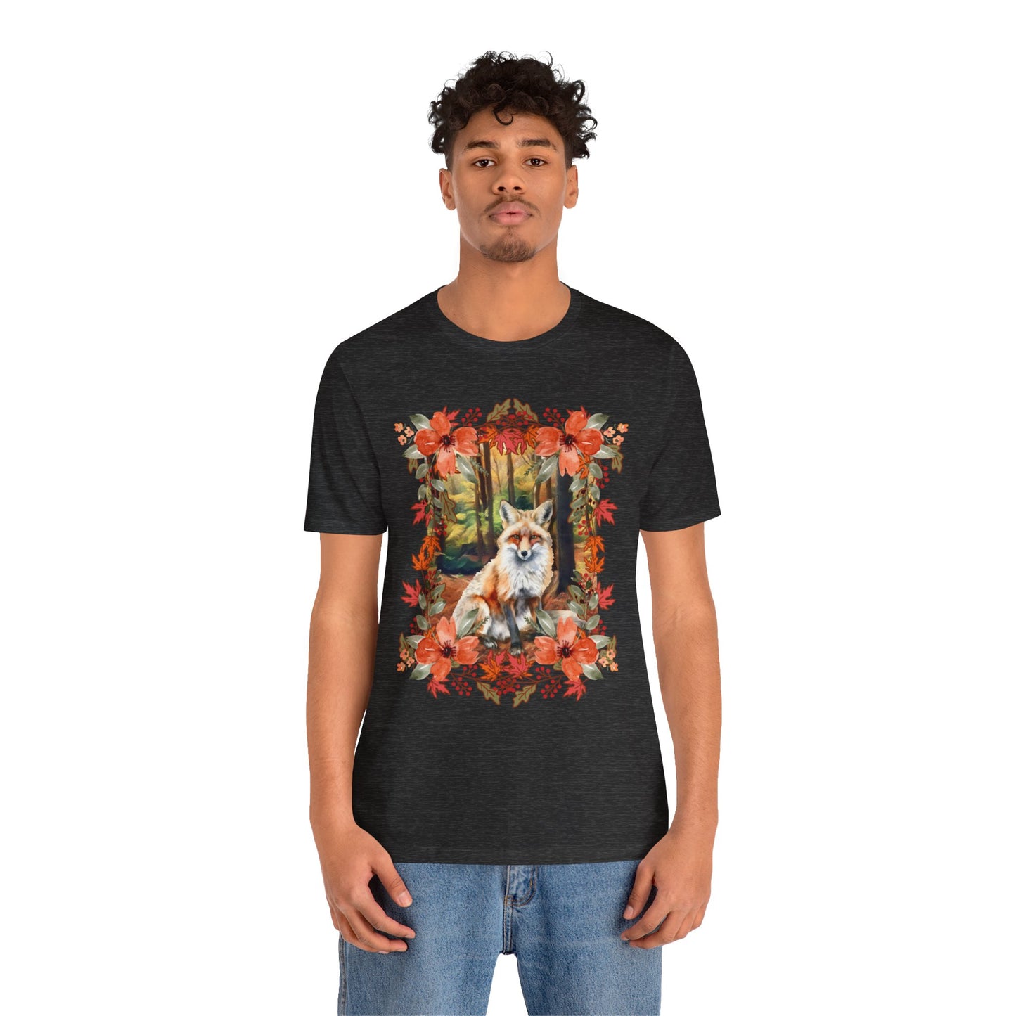 Autumn Fox Unisex Jersey Short Sleeve Tee