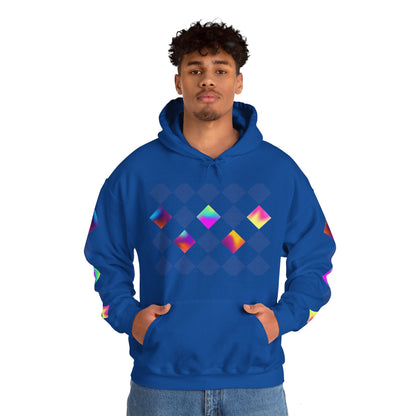 Psychedelic Preppy Print Unisex Heavy Blend™ Hooded Sweatshirt