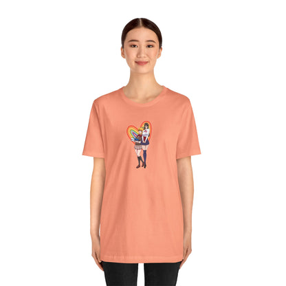 Anime Girl Love Unisex Jersey Short Sleeve Tee