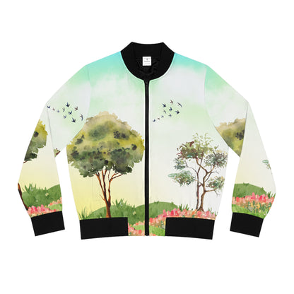 Spring Day Women's Bomber Jacket (AOP)