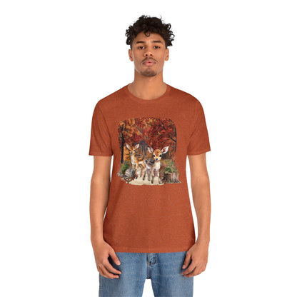 Autumn Fawns Unisex Jersey Short Sleeve Tee