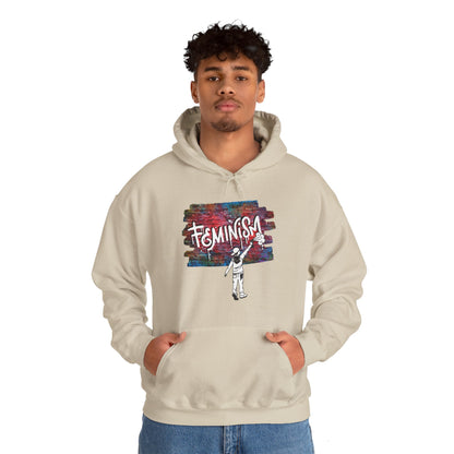 Street Art Feminism Unisex Heavy Blend™ Hooded Sweatshirt