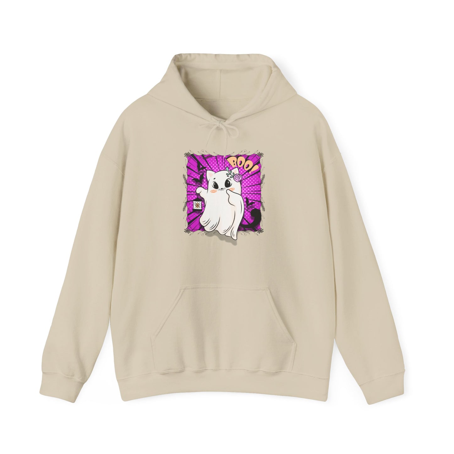 Boo Kitty Unisex Heavy Blend™ Hooded Sweatshirt