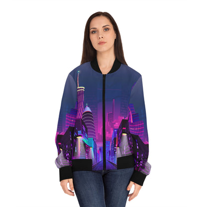 Neon City Women's Bomber Jacket