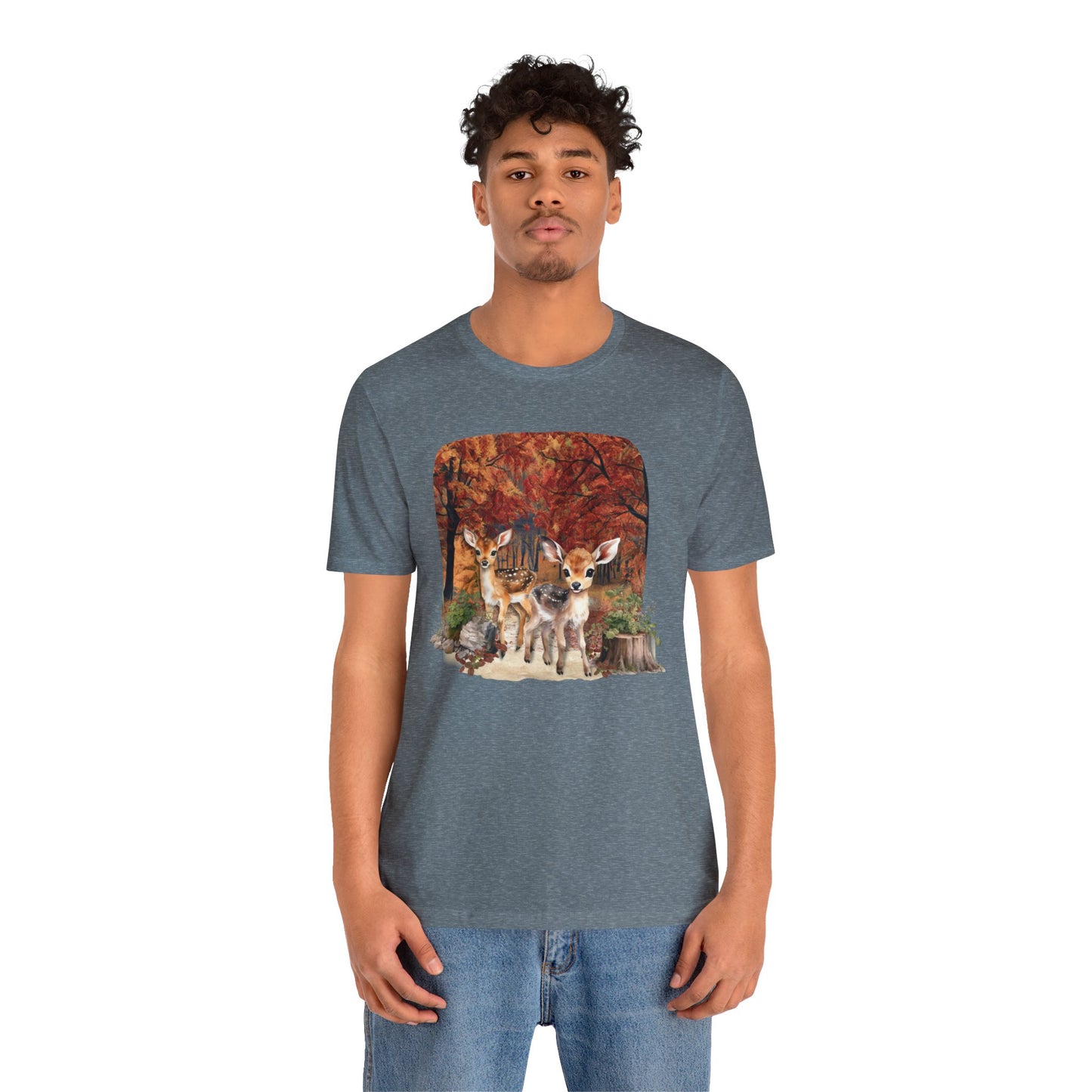 Autumn Fawns Unisex Jersey Short Sleeve Tee