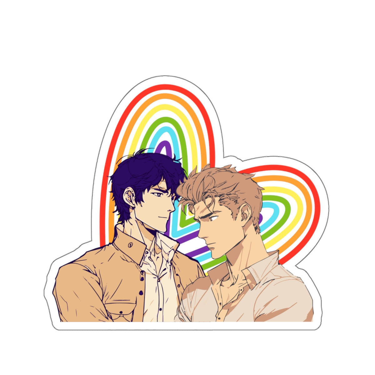 Boy Love Kiss-Cut Stickers